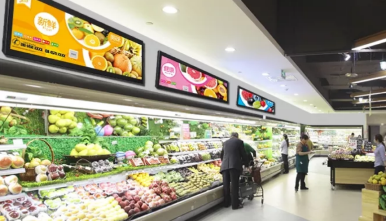 Supermarket Advertising Screen