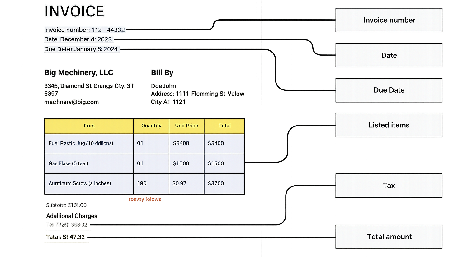 Invoice Data Extraction