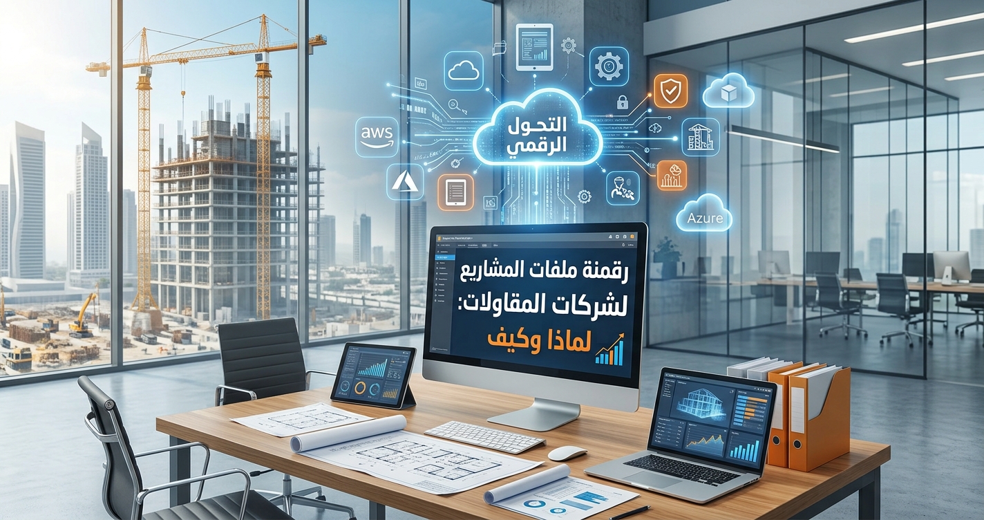 رقمنة ملفات المشاريع لشركات المقاولات: لماذا وكيف