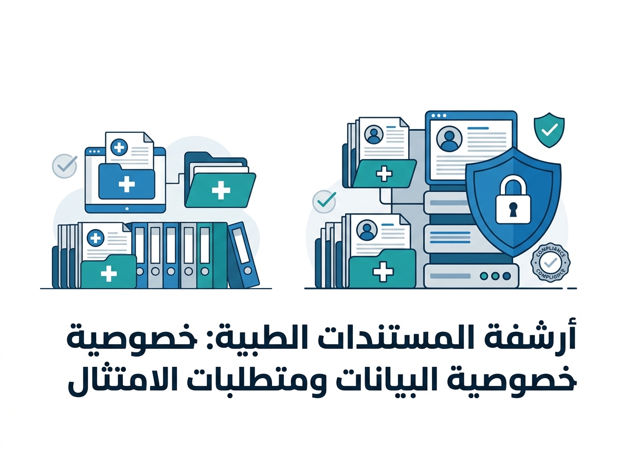أرشفة المستندات الطبية: خصوصية البيانات ومتطلبات الامتثال